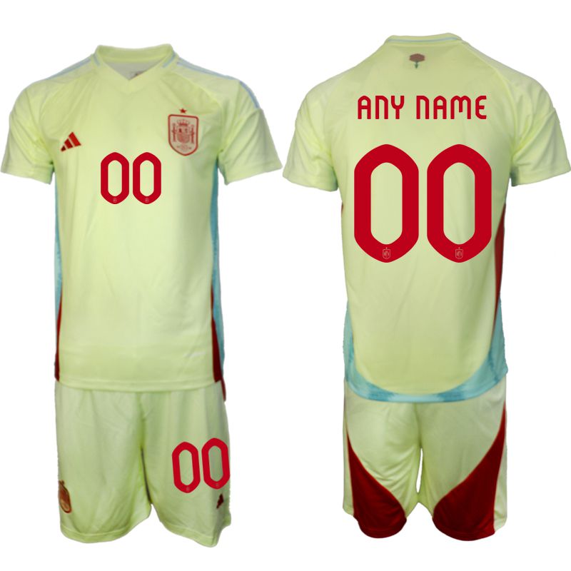 Men 2024-2025 Season Spain away green customized Soccer Jersey->customized soccer jersey->Custom Jersey